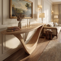 Aerovyn Sculpted Solid Wood Console Table
