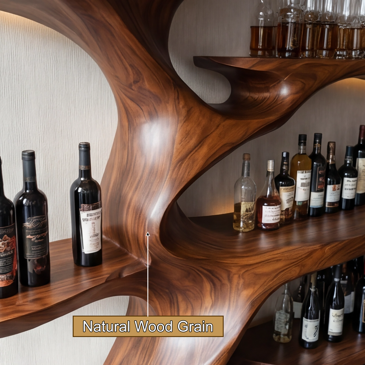 Elarion Sculptural Tree Wine Rack