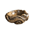 Nautivar Octopus Form Handcarved Solid Wood Sculpted Vessel Sink